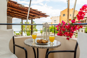 Balcony #1 with partial sea view