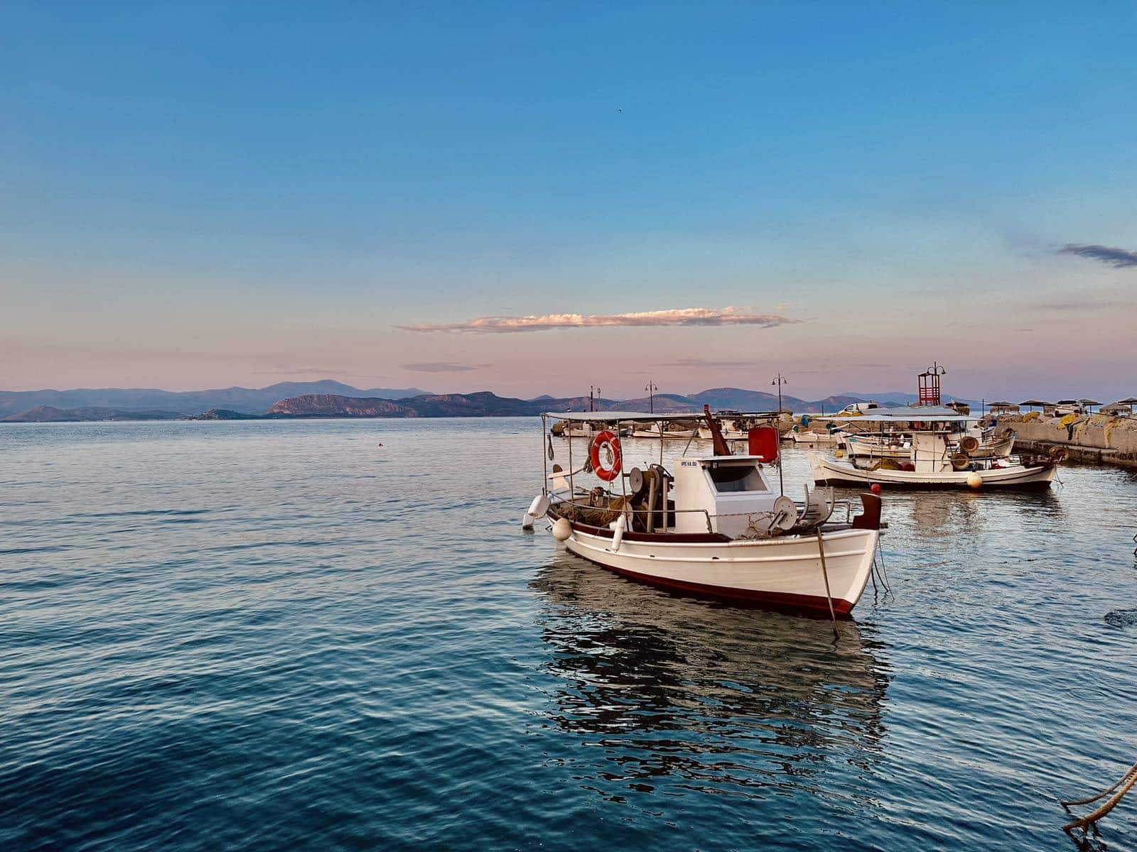 waterfront of Kiveri appearing a fishing boat