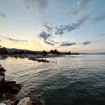 Kiveri's coastline during sunset